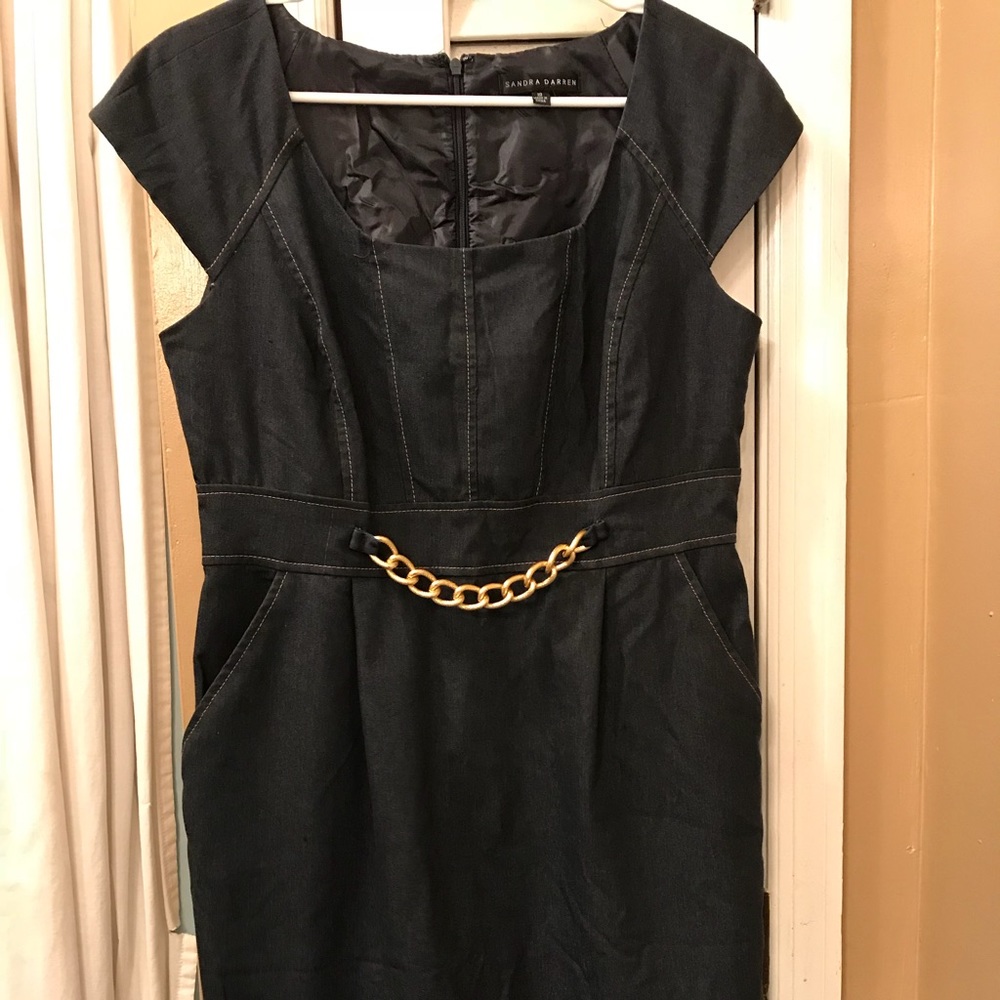 Sandra Darren denim dress Size 10